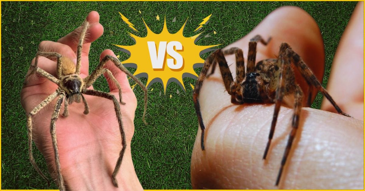 Huntsman Spider vs Wolf Spide